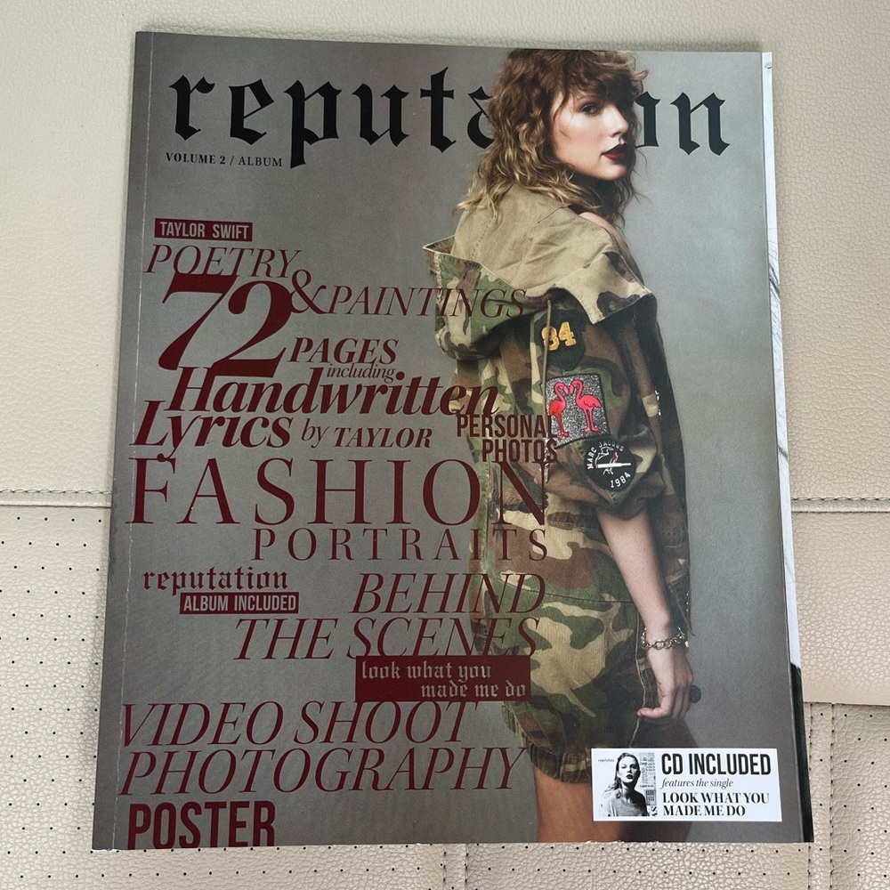 Taylor Swift Reputation magazine